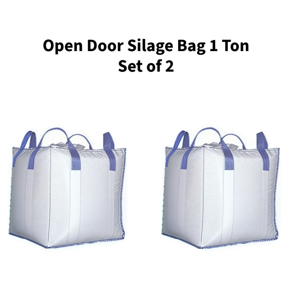 Open-Door-Silage-Bag-1-Ton-(1000kg-Capacity)--Heavy-Duty-Storage-for-Fodder-&-Fermentation--Set-of-2